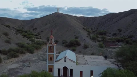 Faith and Devotion: Our Lady of Sorrows Church and Christ of Faith in Saujil Stock-Footage 311322217