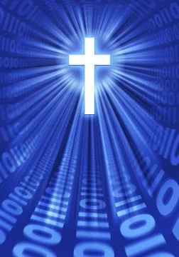 Faith in the Digital Age Stock Illustration