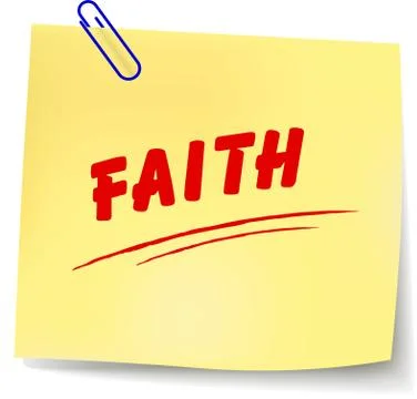 Faith message Stock Illustration