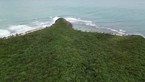 Fajardo lighthouse (aerial view beacon in puerto rico) fajardo Video stock 276920785