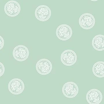Fajita chicken line seamless pattern Stock Illustration