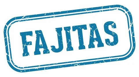 Fajitas stamp. fajitas rectangular stamp on white background イラスト素材