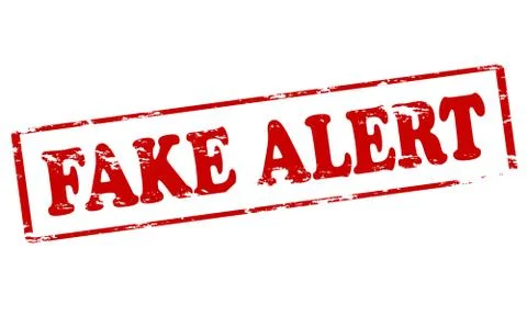 Fake alert Stock Illustration