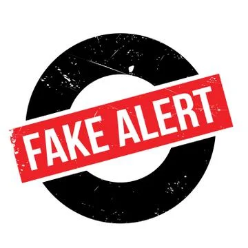 Fake Alert rubber stamp Stock Illustration