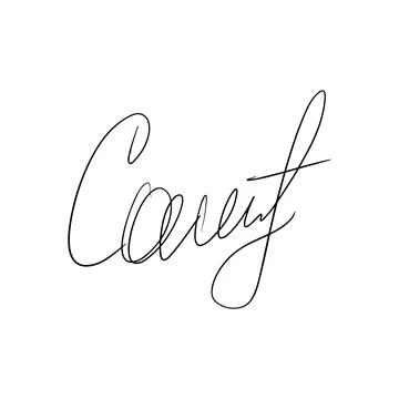 Fake autograph samples. Hand-drawn signatures, examples of documents Stock Illustration