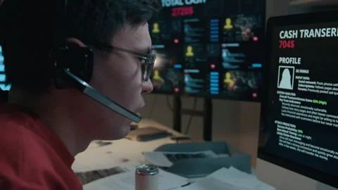 Fake Bank Security Agent Speaking to Target Person, Extracting Password Stock Footage 310269376