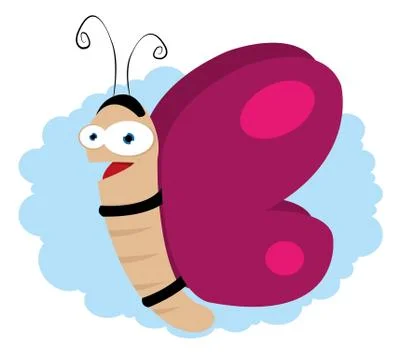 Fake butterfly Stock Illustration