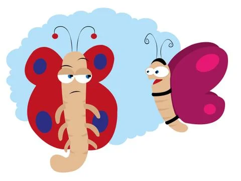 Fake butterfly Stock Illustration