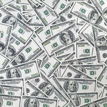 Fake dollars background Stock Photos