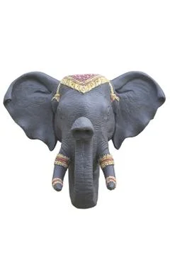 Fake elephant head Stock-Fotos
