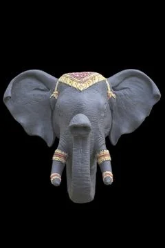 Fake elephant head Stock-Fotos