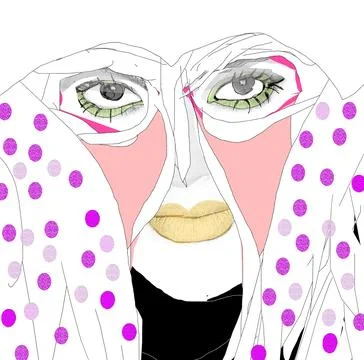 FAKE FACE Illustrazione stock