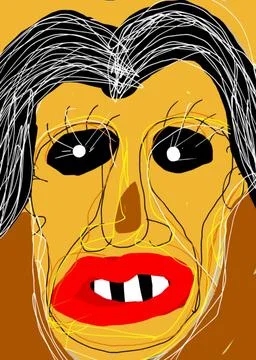 FAKE FACE Illustrazione stock