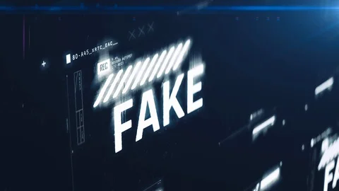 Fake fact text on abstract background, misleading information revealed, myth Stock Footage 126602278