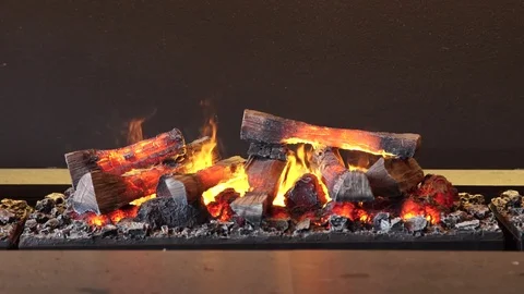 Fake fire place Stock Footage 78257382