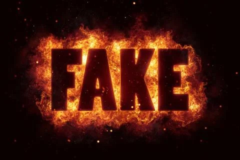 Fake fire text flame flames burn burning hot explosion Stock Illustration