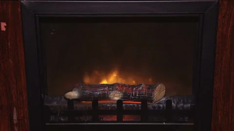 Fake Fireplace 001 Stock Footage 2314035