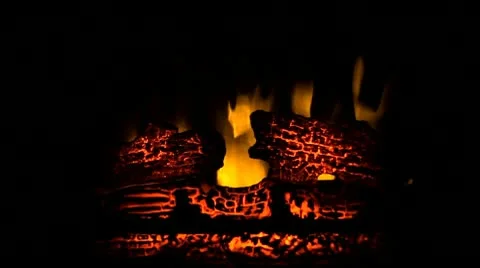 Fake Fireplace Stock-Footage 10571380