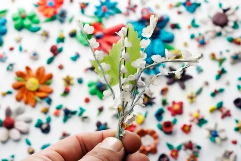 Fake flower, spring time concept Stock Photos