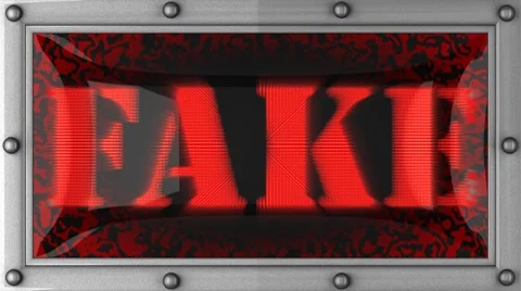 Fake on led 動画素材 8709526