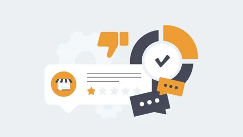 Fake negative reviews expose competitor flooding tactics, automated spam Stock Footage 321392403