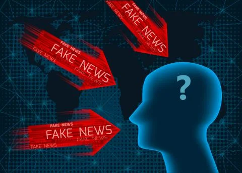 Fake news concept. Stock Illustration