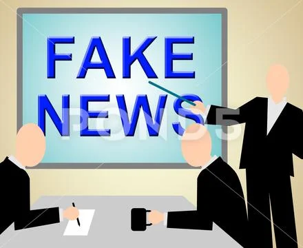 Fake News Discussion With Teacher 3d Illustration Stock Illustration