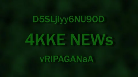 Fake news encrypted cipher text Video stock 286733630