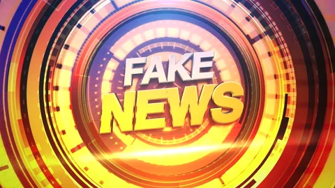 Fake News on HUD elements Stock Footage 199098305
