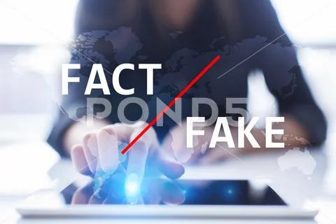 Fake news in media. Manipulation technology. Business and Internet concept on Stock Photos