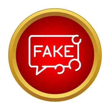 Fake news message bubble concept icon Ilustración de archivo