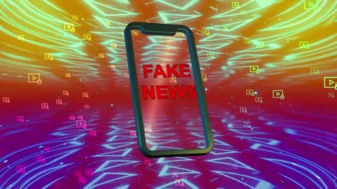 Fake News Text Motion Graphics 4K - Ideal for Corporate and Media Use Stock-Footage 294393645