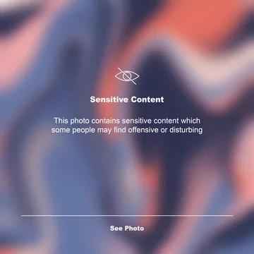 Fake news warning with sensitive content notice displayed in digital format 库存插图
