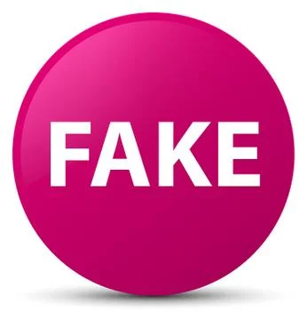 Fake pink round button Stock Illustration