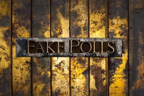 Fake Polls Stock Illustration