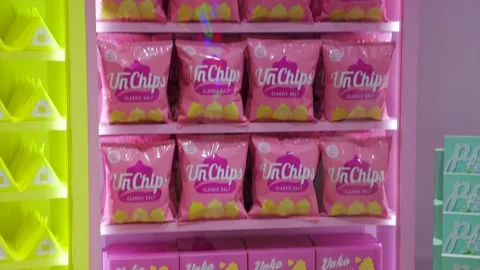 Fake pooped theme snacks chips cookies Stock Footage 229430305