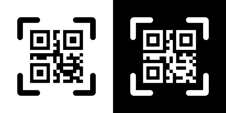 Fake QR code scan me vector illustration. イラスト素材