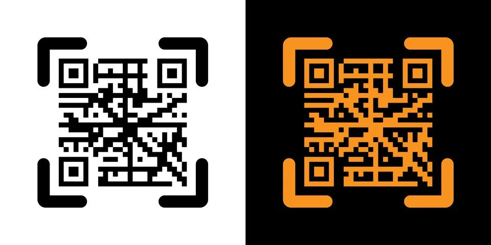 Fake QR code scan me vector illustration. Stock Illustration