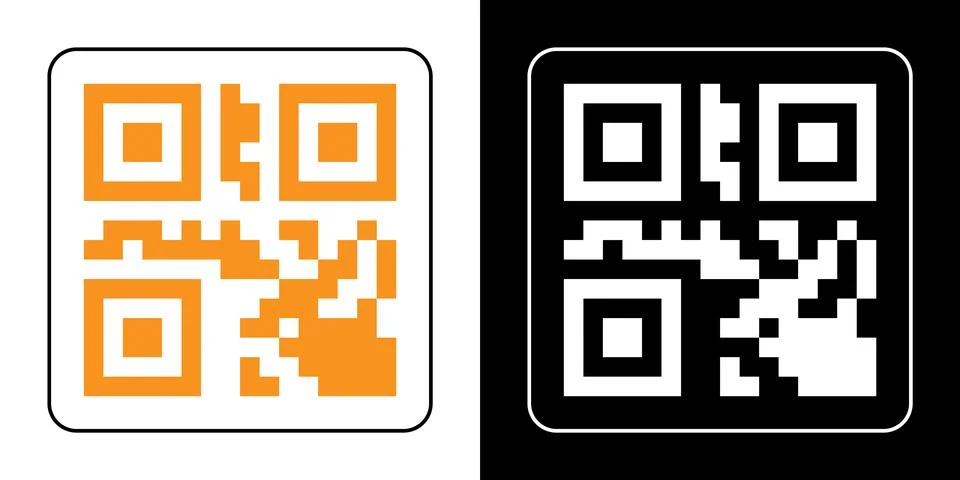 Fake QR code scan me vector illustration. Stock-Illustration
