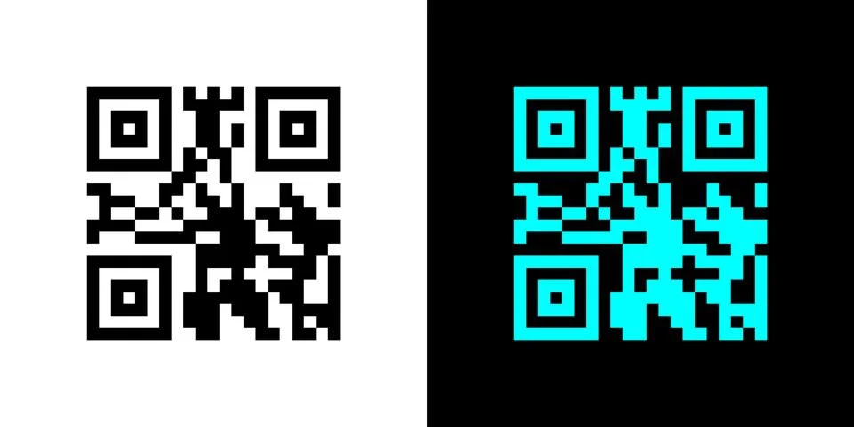 Fake QR code scan me vector illustration. Stock-Illustration