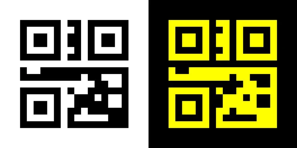Fake QR code scan me vector illustration. Illustrazione stock