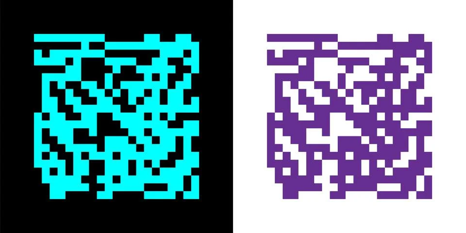 Fake QR code scan me vector illustration. Illustrazione stock