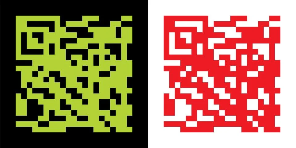 Fake QR code scan me vector illustration. イラスト素材
