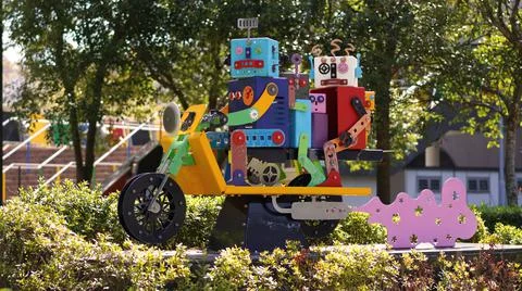 Fake robots Stock Photos