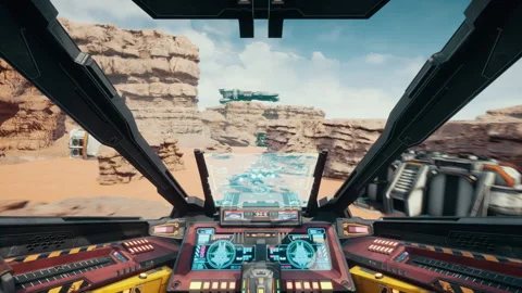 Fake Sci Fi 3D Video Game Vidéo 153279072