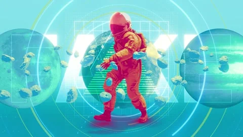 Fake Space Background Video stock 272947333