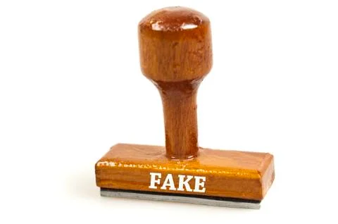 Fake stamp Stock-Fotos