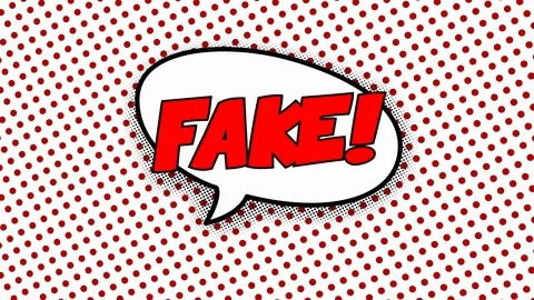 Fake text in speech balloon in comic style animation Stock Footage 90814856