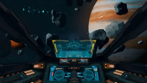 Fake Video Game Sci-fi Spaceship Jump Into Hyperspace Vidéo 118699011