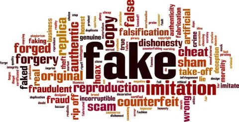 Fake word cloud Stock Illustration